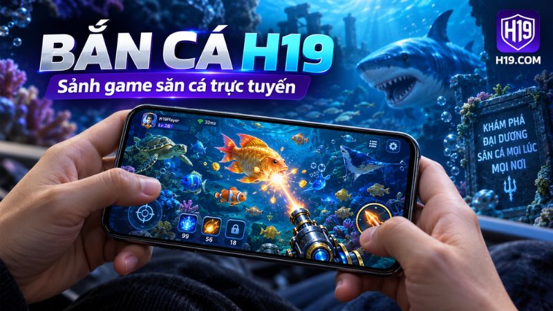 Bắn Cá H19 trên thiết bị di động với giao diện săn cá trực tuyến